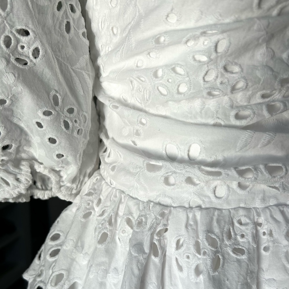 • Express • Eyelet Lace Off The Shoulder Top - Picture 15 of 16